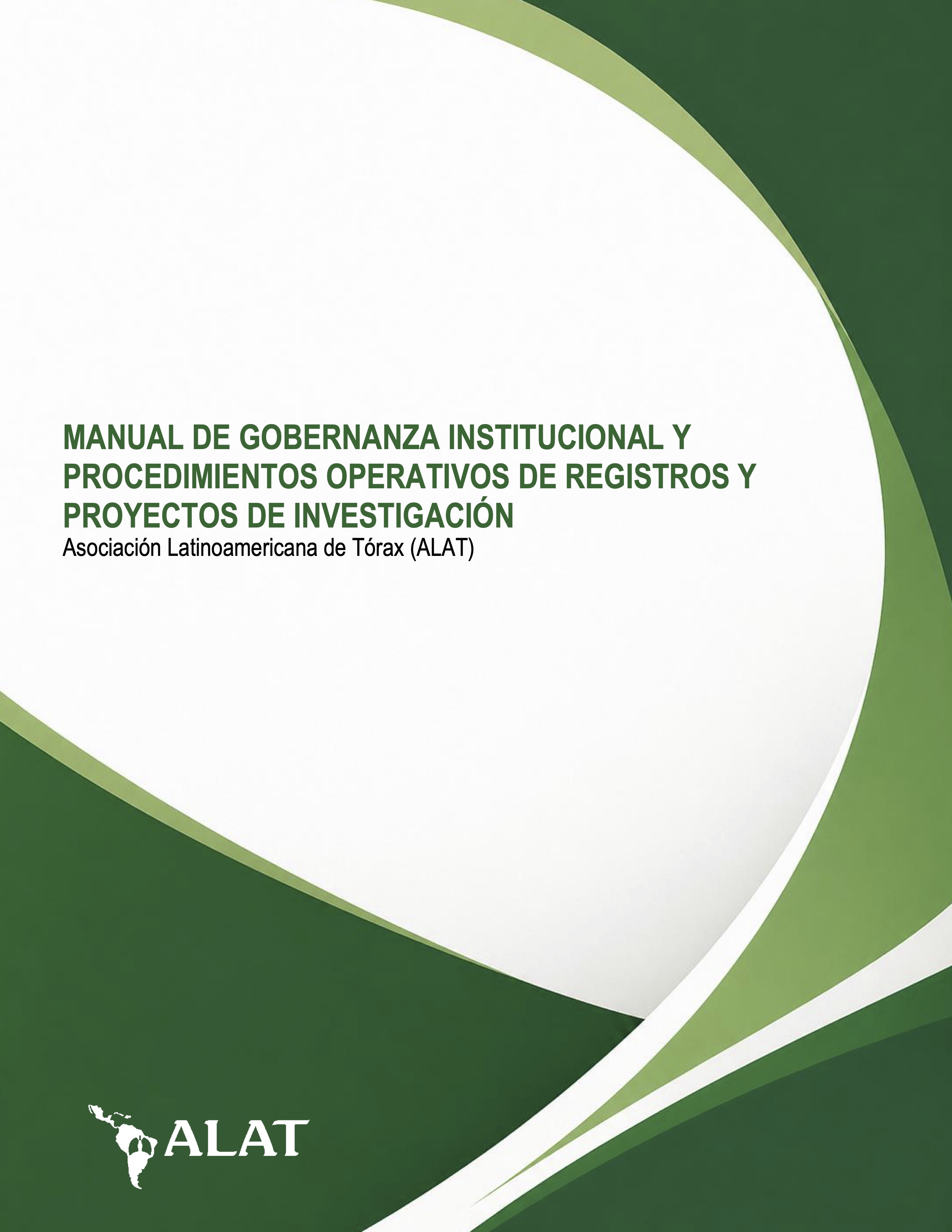 Manual de Gobernanza Institucional y Procedimientos Operativos de Registros y Proyectos de Investigación